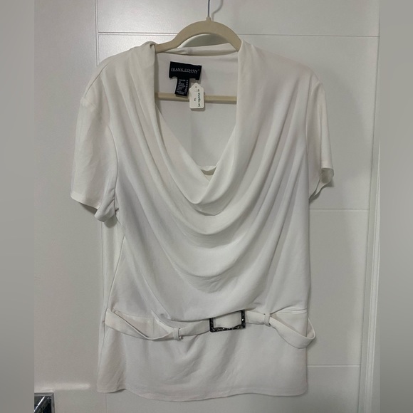 Frank Lyman Design Tops - Frank Lyman off-white cowl top